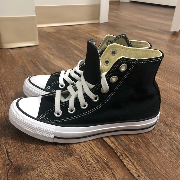 Brand new  black and white Converse All Star Hi - Picture 1 of 4